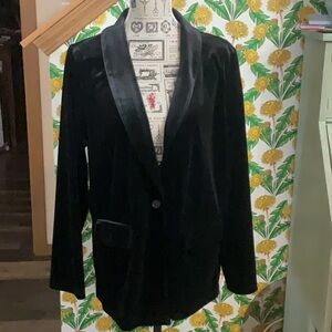 Sincerely Jules Black Satin Blazer